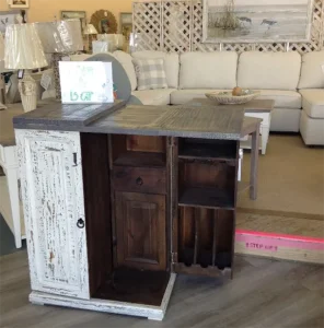 shabby chic hidden bar