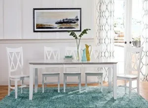 white low country style dining set
