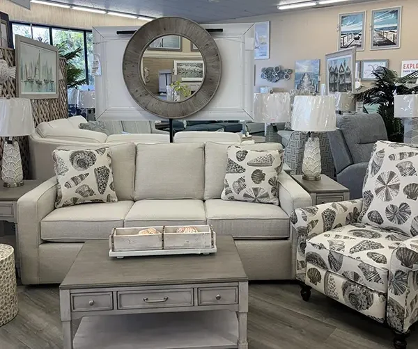 Beach Style Living Room